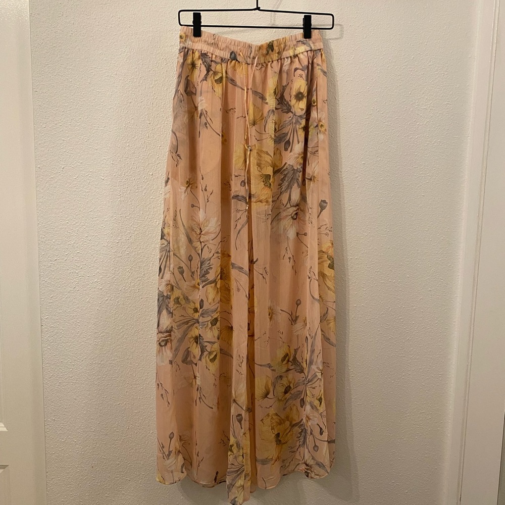 NWOT H&M Wide Leg Pants Floral